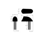Kodlin Neowise Chrome 3-1 Bullet Smooth Rear Indicators, outline dimensions