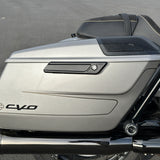 Touring saddlebag latch cover on 2024 Street Glide and Road Glide FLHX, FLTRX