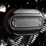 Oval Air Cleaner for M8 Engines, black on Road Glide and Street Glide