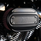 Oval Air Cleaner for M8 Engines, black on Road Glide and Street Glide