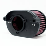 Oval Air Cleaner for M8 Engines, Chrome rear