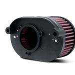 Oval Air Cleaner for M8 Engines, Black. Fits M8, Milwaukee 8 engines