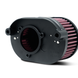 Oval Air Cleaner for M8 Engines, Black. Fits M8, Milwaukee 8 engines
