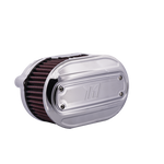 Oval Air Cleaner for M8 Engines, Chrome