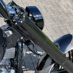 K46660 Kodlin Front End Cover for M8 Softail Breakout FXBR / FXBRS models 2018-2022 on bike, black