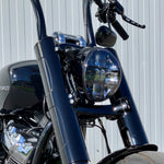 K46660 Kodlin Front End Cover for M8 Softail Breakout FXBR / FXBRS models 2018-2022 on bike, black
