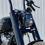 K46660 Kodlin Front End Cover for M8 Softail Breakout FXBR / FXBRS models 2018-2022 on bike, black