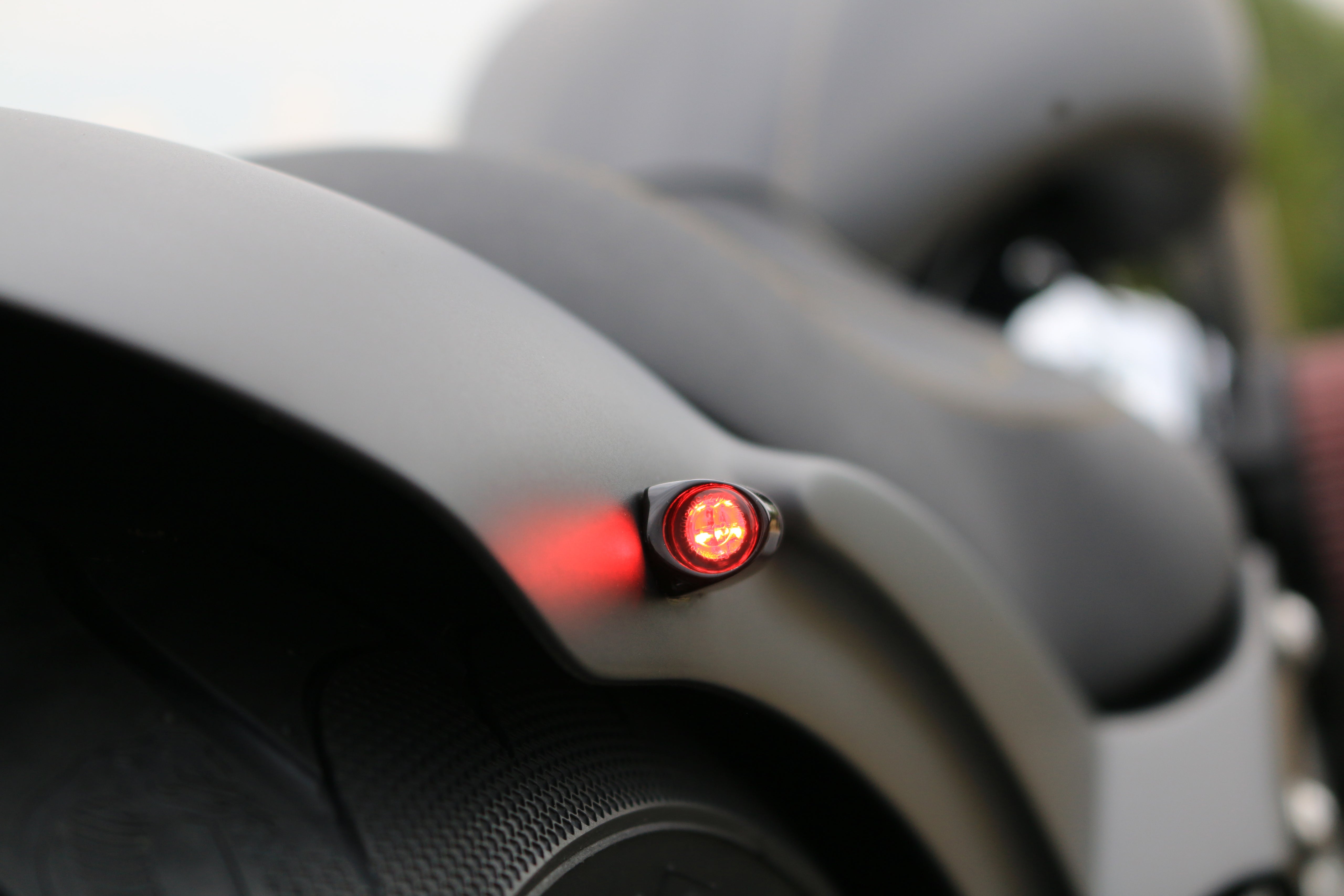 Kodlin Neowise Chrome 3-1 Bullet Smooth Rear Indicators, on bike