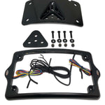 Kodlin Curved 3-bolt mounted Elypse 3-1 LED License Plate Kit in Black BOM