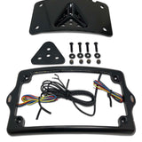 Kodlin Curved 3-bolt mounted Elypse 3-1 LED License Plate Kit in Black BOM