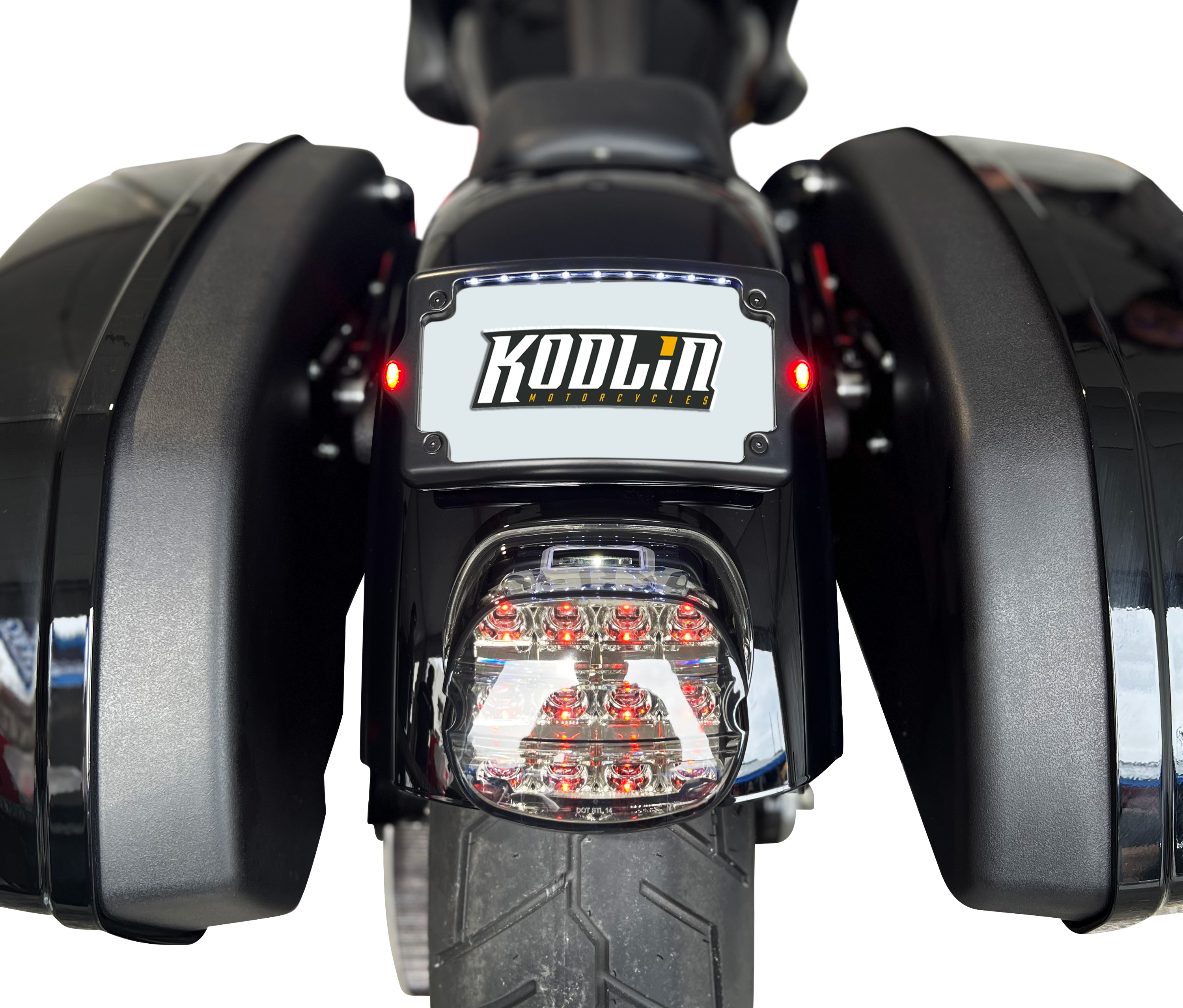 Curved LED 3-1 license plate kit on Lowrider ST