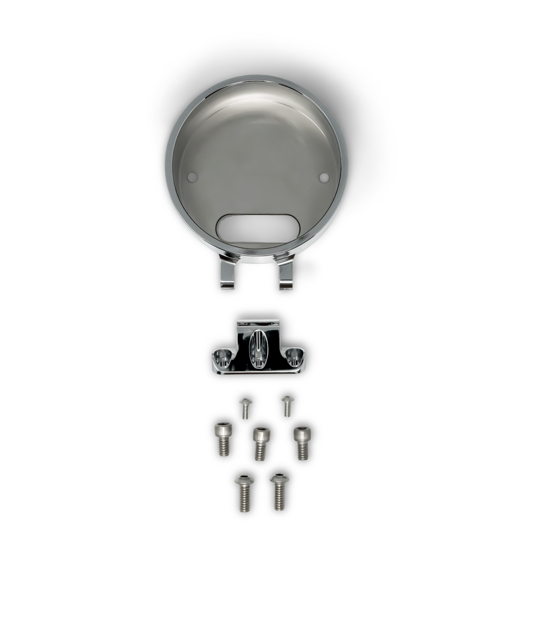 Kodlin Round Gauge Bezel Kit for Ascent Pro Riser, Chrome