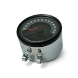 Kodlin Round Gauge Bezel Kit for Ascent Pro Riser, Chrome speedo installed