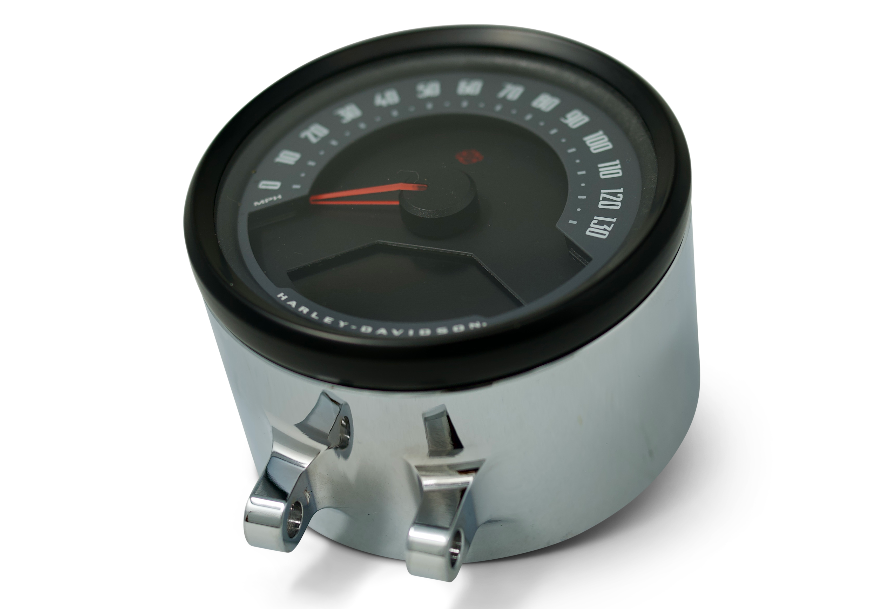 Kodlin Round Gauge Bezel Kit for Ascent Pro Riser, Chrome speedo installed