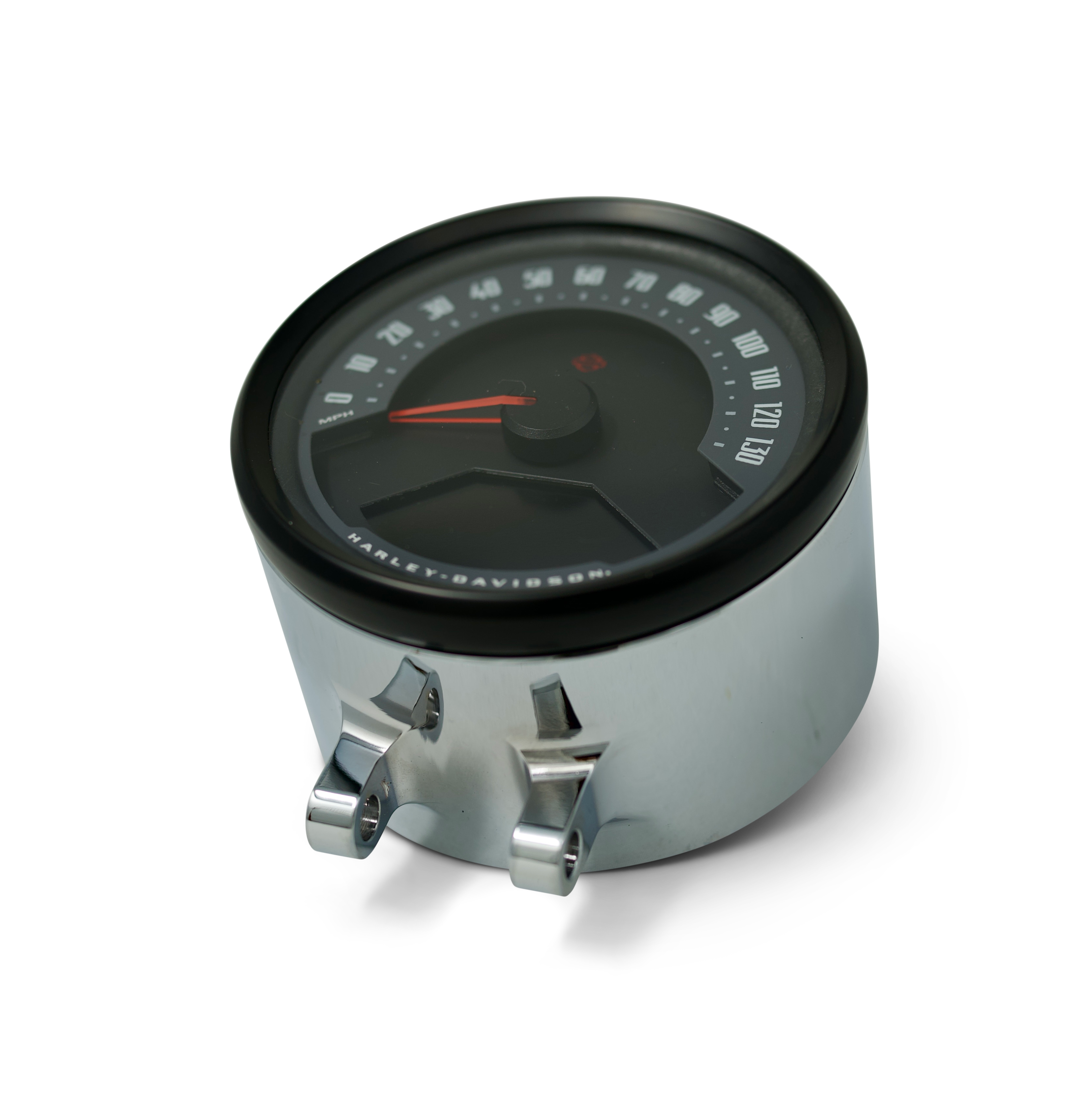 Kodlin Round Gauge Bezel Kit for Ascent Pro Riser, Chrome speedo installed
