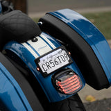 Curved LED 3-1 license plate kit on Lowrider S