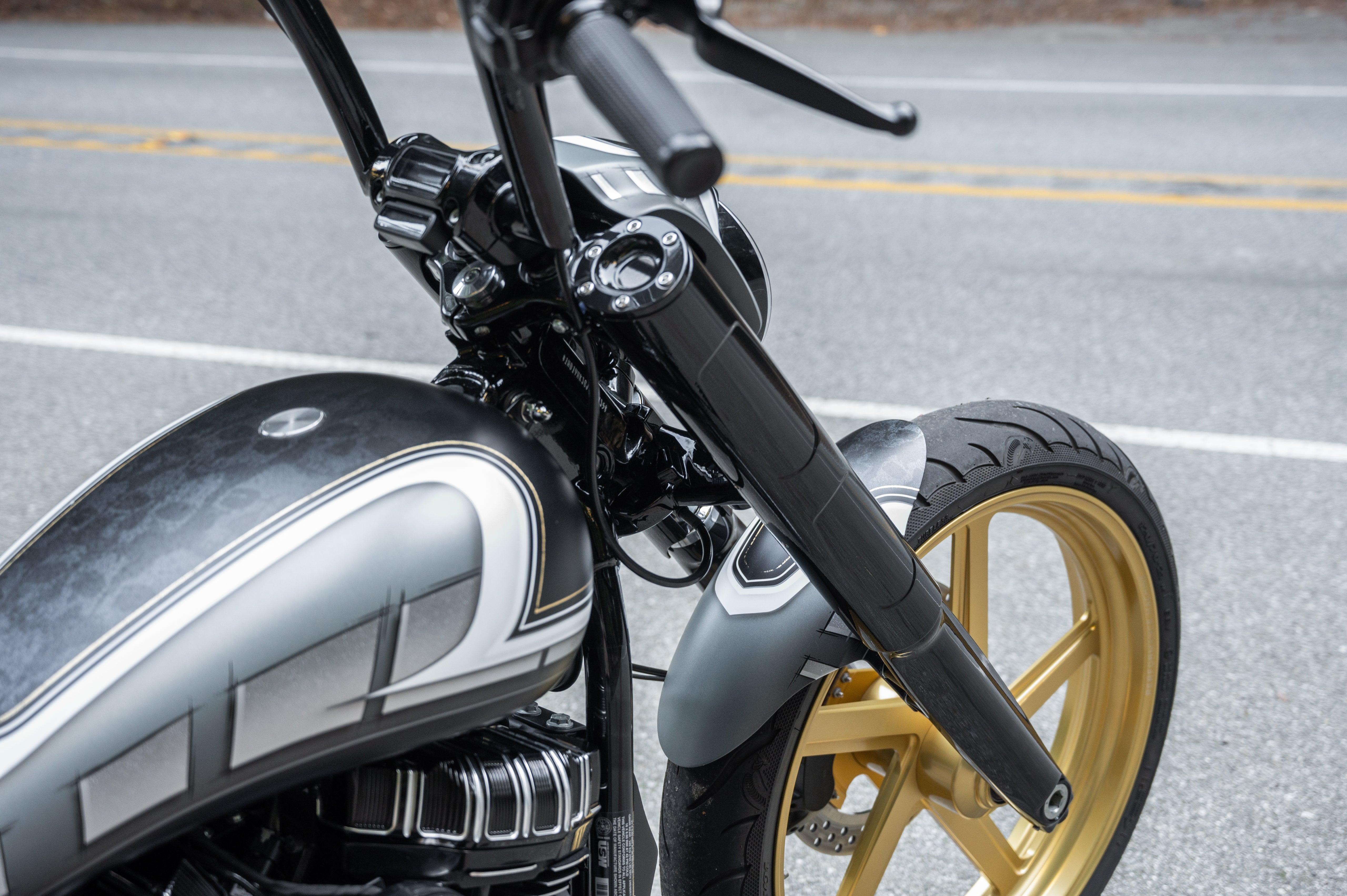 K46660 Kodlin Front End Cover for M8 Softail Breakout FXBR / FXBRS models 2018-2022 on bike
