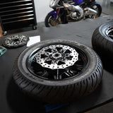 BMC featuring Arlen Ness 7-Valve Brake Rotors for Indian®, Black