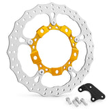 BMC featuring Arlen Ness 14" Billet Big Brake Rotors, Gold