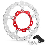BMC featuring Arlen Ness 14" Billet Big Brake Rotors, Red