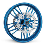 BMC featuring Arlen Ness Spider Brake Rotor, Blue