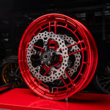 BMC featuring Arlen Ness Flatline Forged Wheels, Red