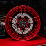 BMC featuring Arlen Ness Flatline Forged Wheels, Red