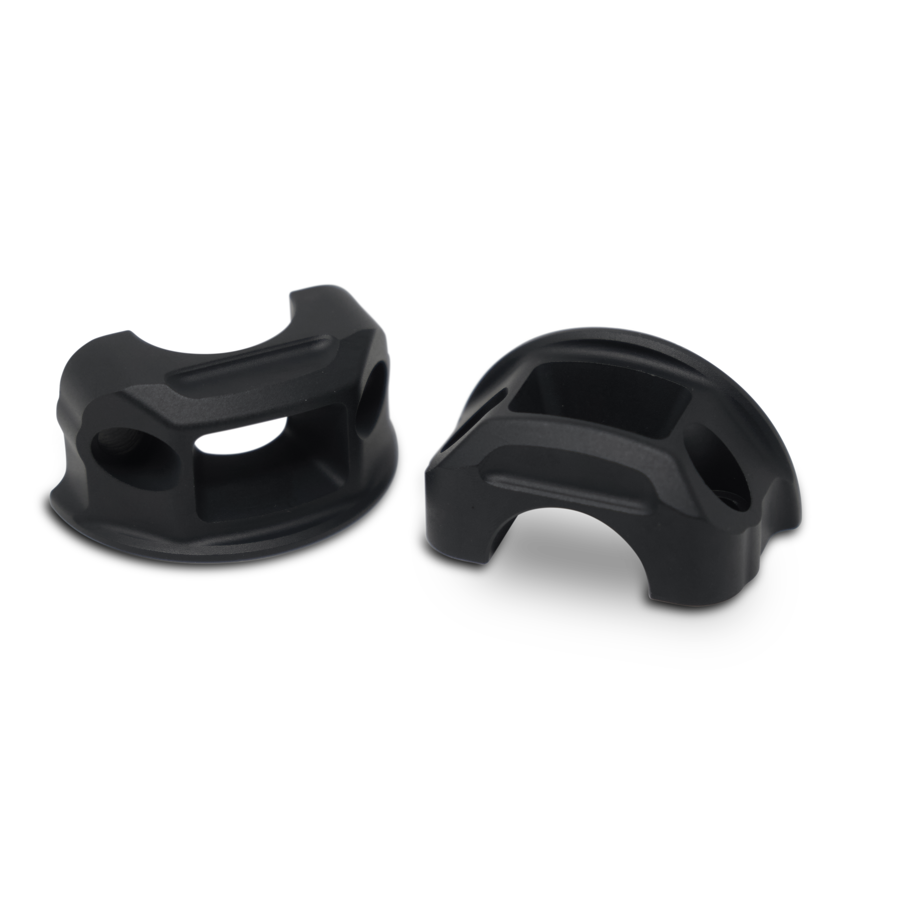 Perch Clamps for Brake and Clutch for all M8 Lowrider, Lowrider S, Lowrider ST, Street Bob, Fat Boy, Heritage, Softail Standard, Fat Bob, Slim, Sport Glide, Breakout, Deluxe