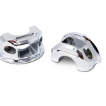 Perch Clamps for Brake and Clutch for all M8 Lowrider, Lowrider S, Lowrider ST, Street Bob, Fat Boy, Heritage, Softail Standard, Fat Bob, Slim, Sport Glide, Breakout, Deluxe