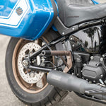 Kodlin M8 Softail Rear Guards - Bronze. Fits Lowrider, Lowrider S, Lowrider ST, Street Bob, Fat Bob, Sport Glide, Softail Standard