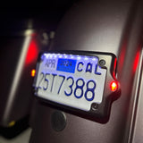 Kodlin Curved Elypse 3-1 LED License Plate Kit for HD Touring Models in Black on Road Glide