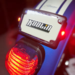 Kodlin Curved 3-bolt mounted Elypse 3-1 LED License Plate Kit in Chrome
