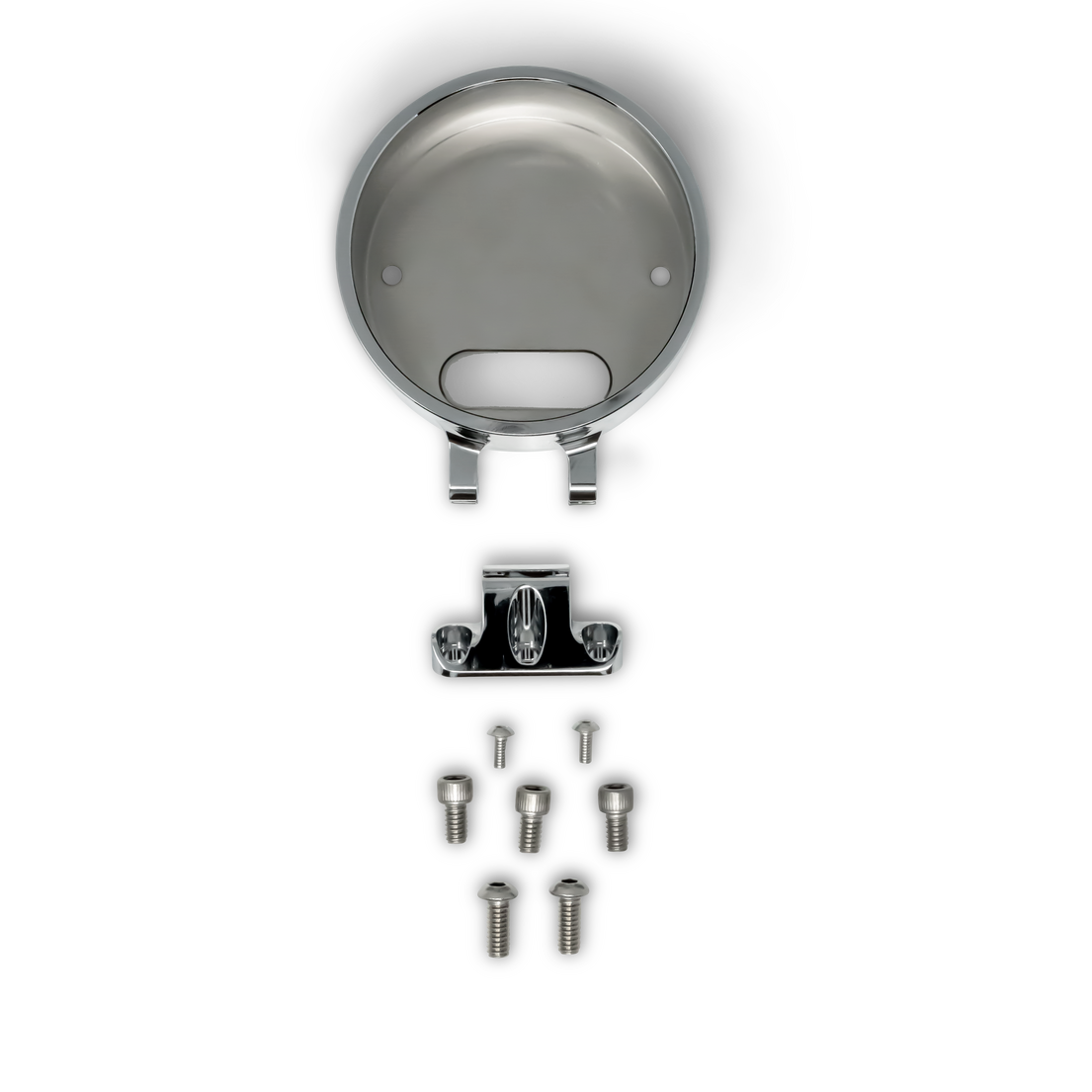 Kodlin Round Gauge Bezel Kit for Ascent Pro Riser, Chrome