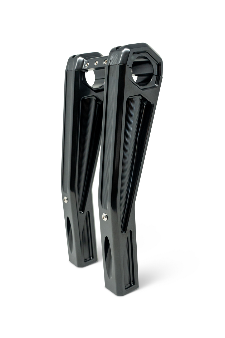 Kodlin Ascent Pro Risers, 10" high in gloss black for MY24-25 CVO Road Glide ST FLTRXSTSE models and Road Glide FLHX, FLTRX models