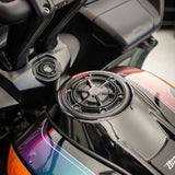 BMC featuring Kodlin Ascent Pro Gas Cap for 23.5-up VVT-style Touring models, Gloss Black