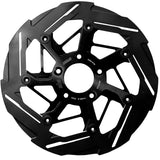 BMC featuring Kodlin by SBS 7-Spoke Front Left Brake Rotor – Black – for Harley-Davidson M8 Softail Models