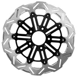 BMC featuring Kodlin by SBS 10-Spoke Front Brake Rotor – Polished – for Harley-Davidson M8 Softail Models