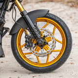 BMC featuring Arlen Ness Speed 5 Forged Wheels, Gold