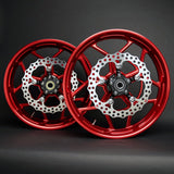 BMC featuring Arlen Ness Speed 5 Forged Wheels, Red