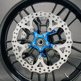 BMC featuring Arlen Ness 14" Spider Brake Rotor, Blue