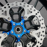 BMC featuring Arlen Ness 14" Spider Brake Rotor, Blue