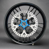 BMC featuring Arlen Ness 14" Spider Brake Rotor, Blue
