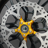 BMC featuring Arlen Ness 14" Spider Brake Rotor, Gold