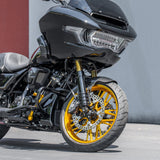 BMC featuring Arlen Ness Split Spoke Forged Wheels, Gold