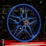 BMC featuring Arlen Ness Split Spoke Forged Wheels, Blue