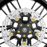 BMC featuring Arlen Ness Titanium Floating Rotor Bolts, FLT Touring / Gold