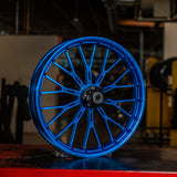 BMC featuring Arlen Ness Y-Spoke Forged Wheels, Blue