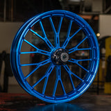 BMC featuring Arlen Ness Y-Spoke Forged Wheels, Blue